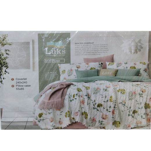Picture of كوفرته LUKS قطن كبير روز 3ق