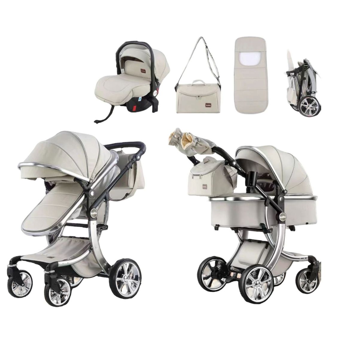 Picture of مجموعة عربة أطفال Kidilo طراز G10+C